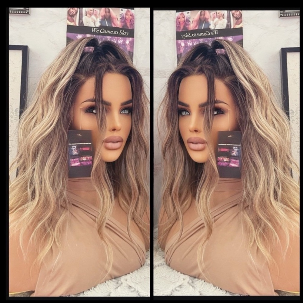 Human Hair Blended Lace Front Wig